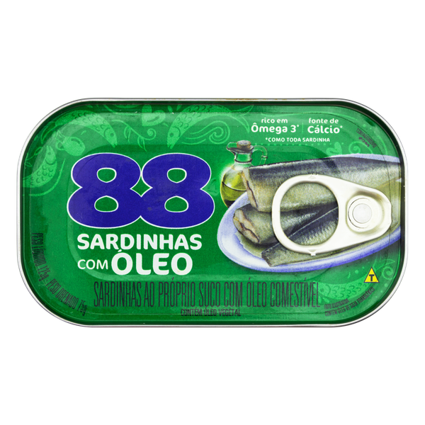 Sardinha Atum 88 88 Óleo 125g