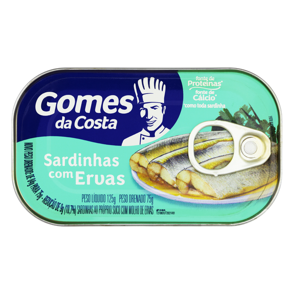 Sardinha Gomes da Costa Ervas Finas 125g