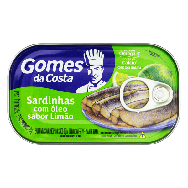 Sardinha Gomes da Costa Limão 125g