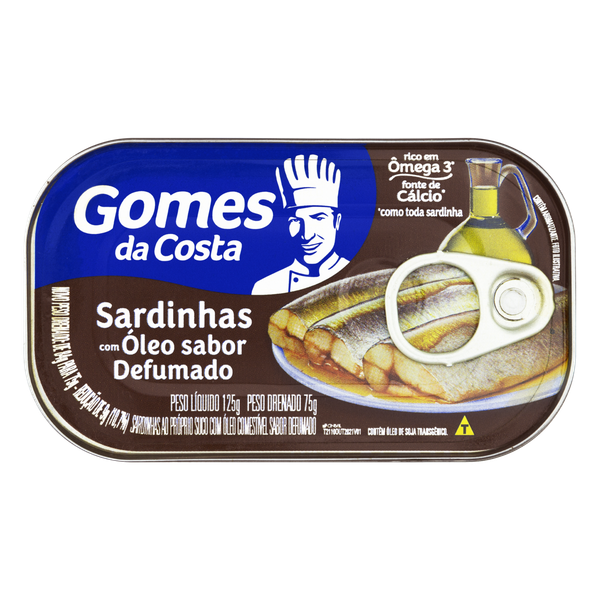 Sardinha Gomes da Costa Defumada 125g