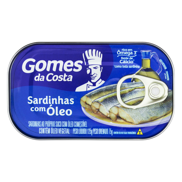 Sardinha Gomes da Costa Óleo 125g