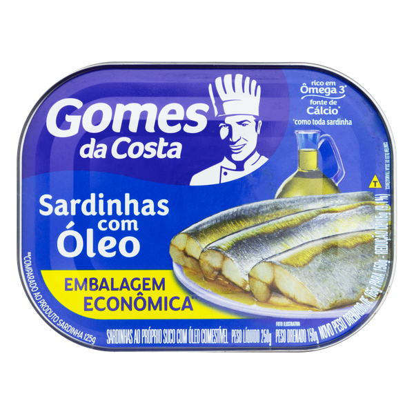 Sardinha Gomes da Costa Óleo 250g