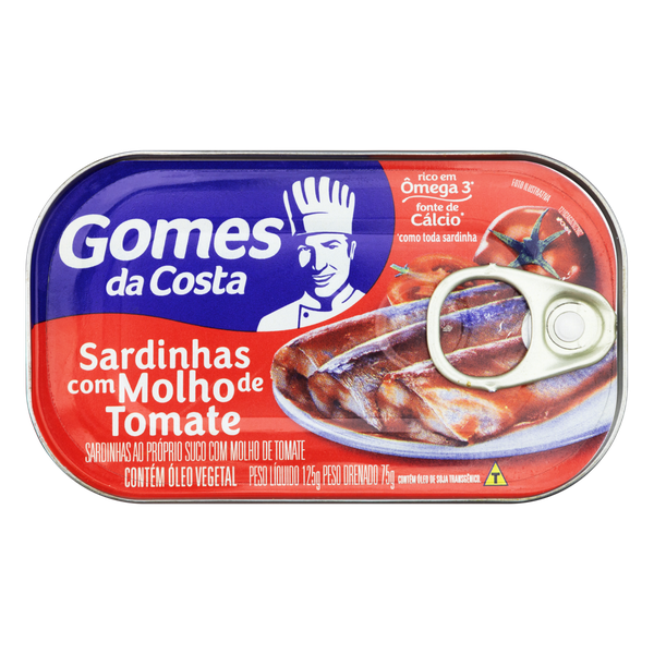 Sardinha Gomes da Costa Tomate 125g