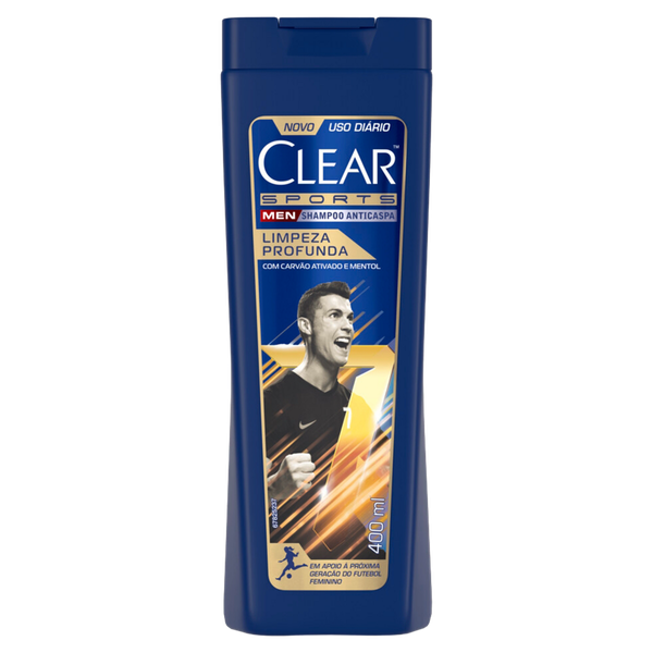 Shampoo Anticaspa Clear Sports Men Limpeza Profunda 400ml