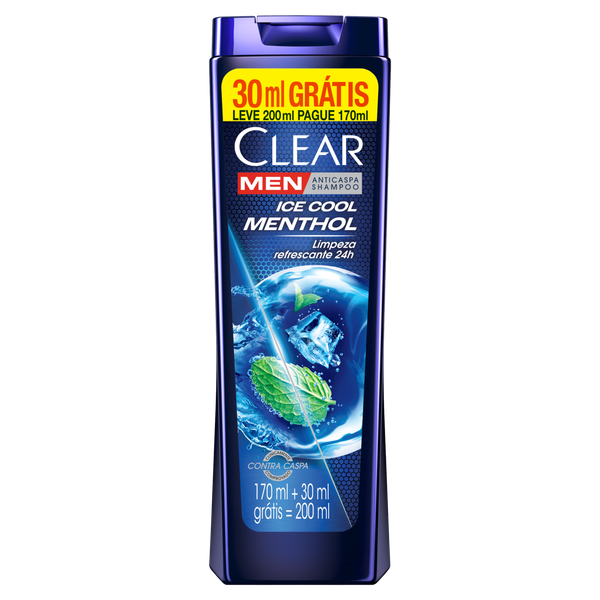 Shampoo Clear Men Ice Cool Menthol 200ml