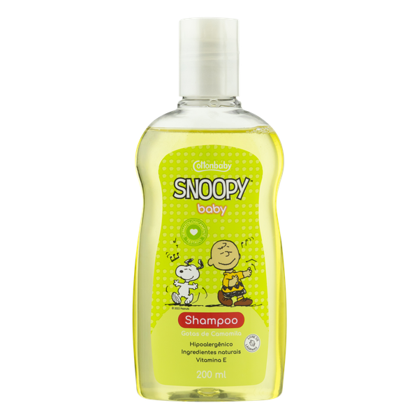 Shampoo Cottonbaby Snoopy Baby Gotas Camomila 200ml