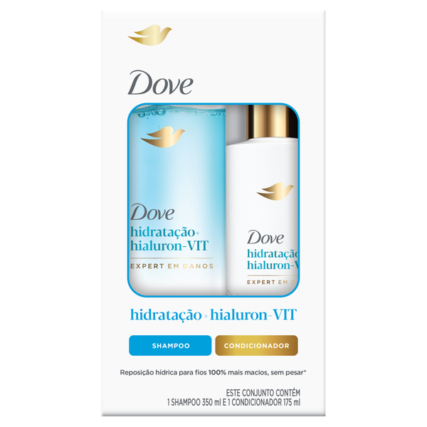 Shampoo Dove Condicionador 175ml Hidratante Hialu Vitamina 350ml