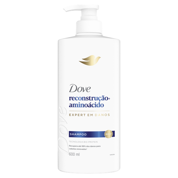 Shampoo Dove Reconstrução Aminoácidos Pump 600ml