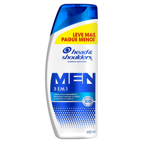 Shampoo Head & Shoulders Men 3Em1 650ml