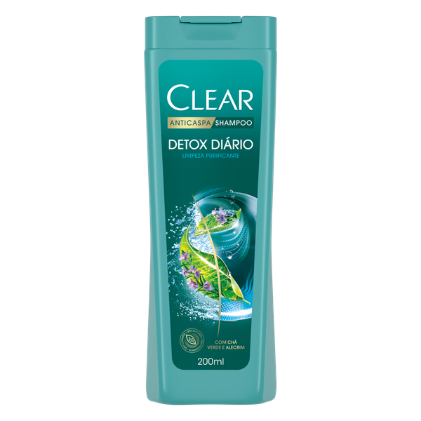 Shampoo Clear Anticaspa Detox Diário 200ml