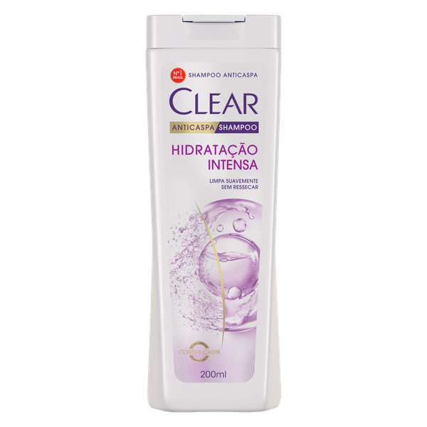 Shampoo Anticaspa Clear Hidratação Intensa 200ml