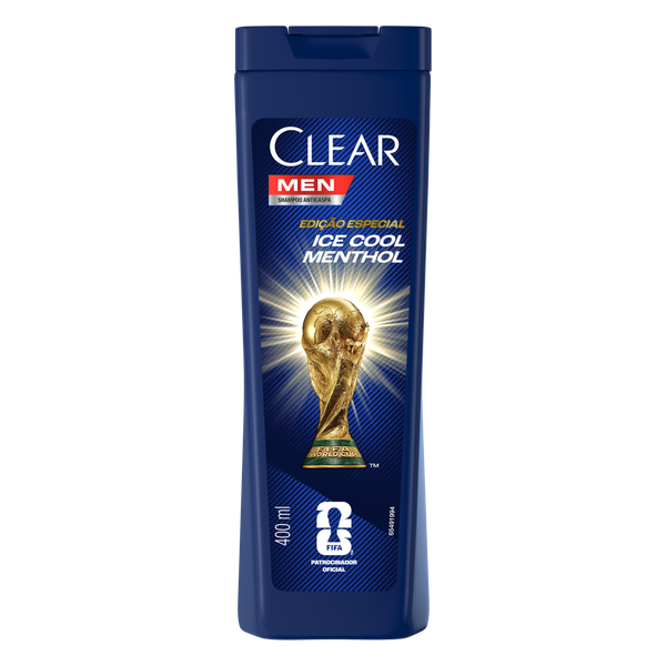 Shampoo Clear Men Anticaspa Ice Cool Menthol 400ml