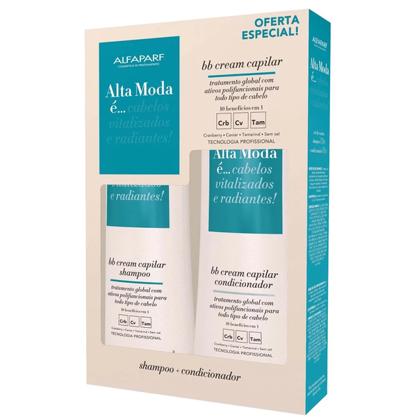 Shampoo e Condicionador Alta Moda 300ml Bb Cream