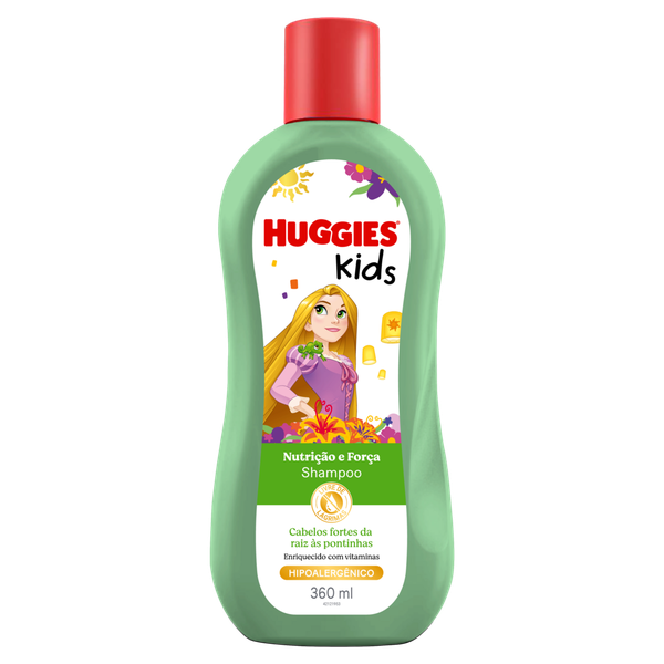 Shampoo Huggies Kids Hipoalergênico Nutrição e Força 360ml