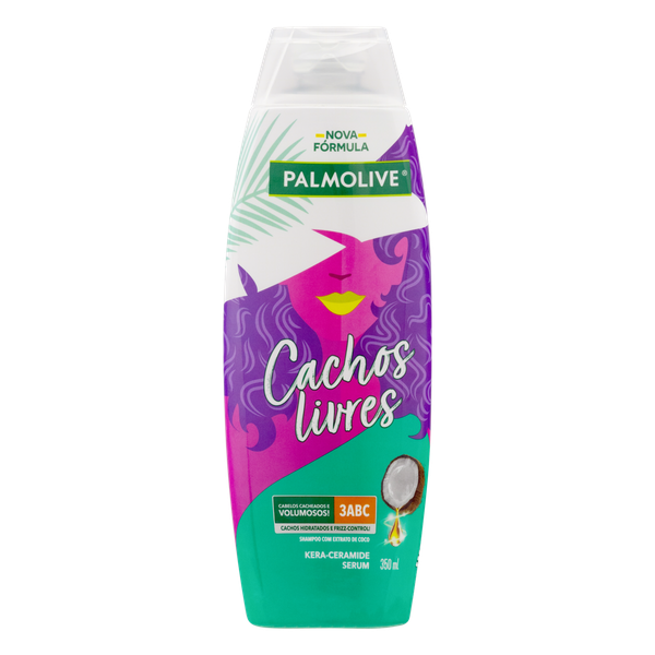 Shampoo Palmolive Cachos Livres Extrato de Coco 350ml