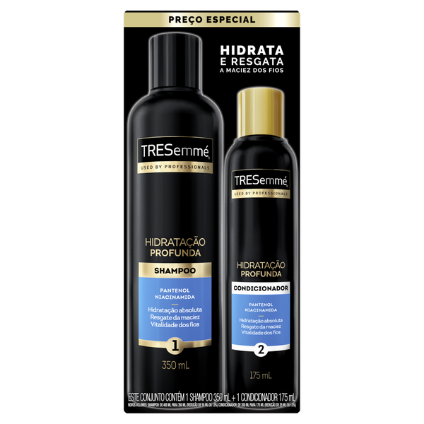 Shampoo Tresemmé +Cond 175ml Hidratação Profunda 350ml