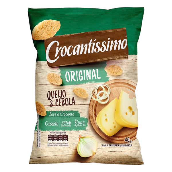 Snack Crocantissimo Queijo e Cebola 40g