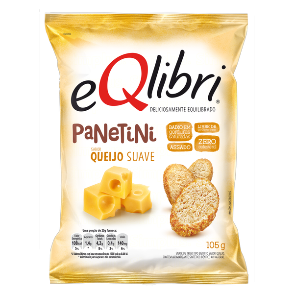 Snack Eqlibri Panetini Queijo 105g