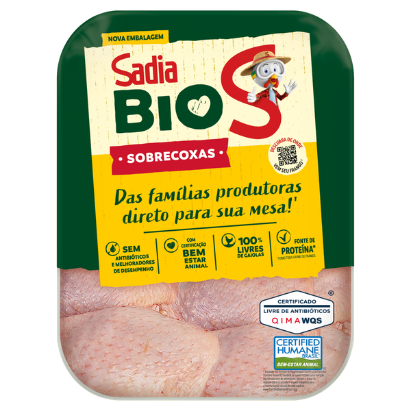 Sobrecoxa de Frango Sadia Congelada Bio 1kg