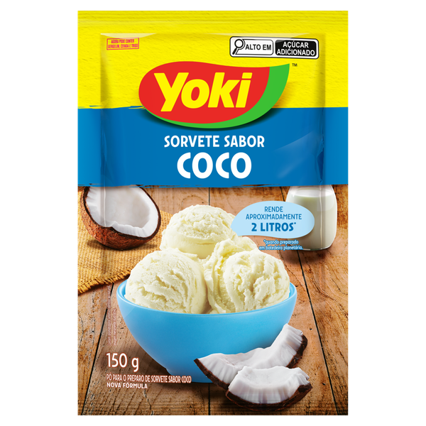 Pó para Sorvete Yoki Coco 150g