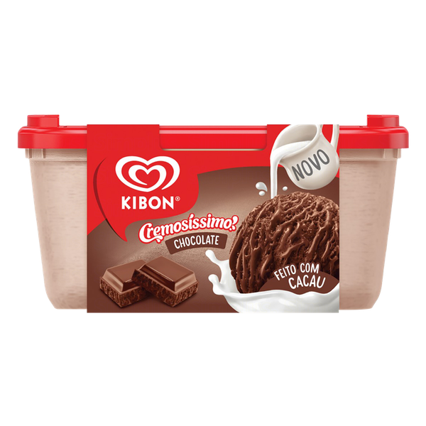 Sorvete Kibon Cremosíssimo Chocolate 1,5L