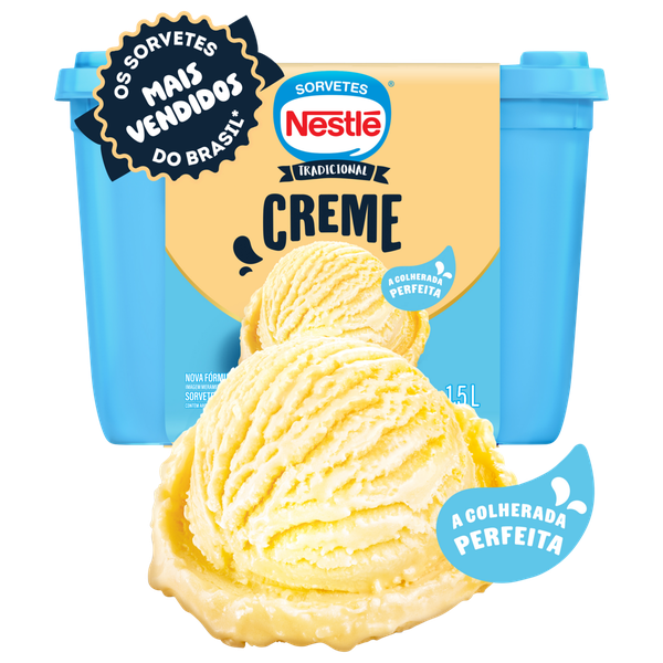 Sorvete Nestlé Tradicional Creme 1,5L