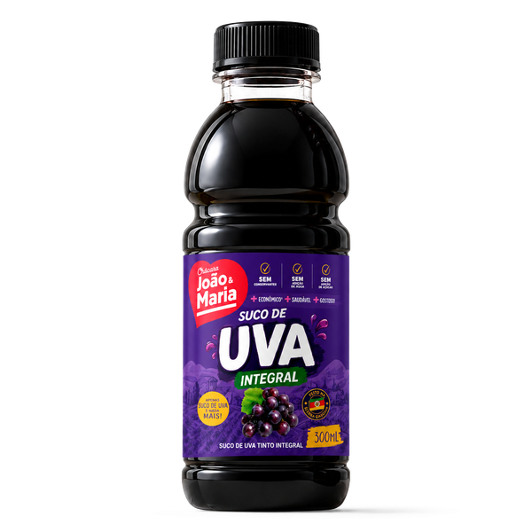 Suco de Uva Chácara João e Maria Integral Pet 300ml Tinto
