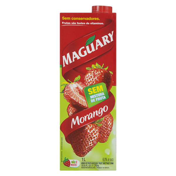 Suco Máguary Néctar Morango 1L