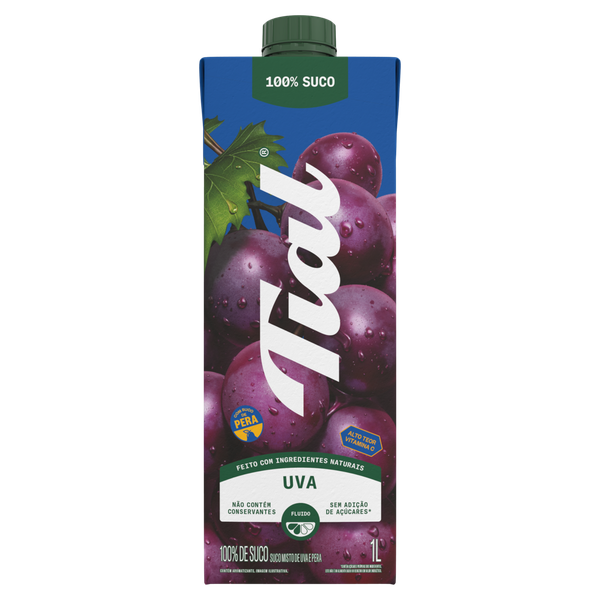 Suco Tial Integral Uva com Pera Tipo 1L