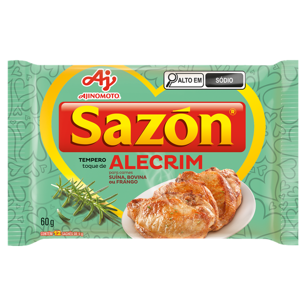 Tempero Sazon Toque de Alecrim 60g