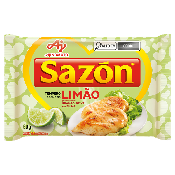Tempero Sazon Toque de Limão 60g