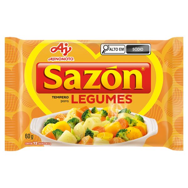 Tempero Sazon Amarelo Legumes 60g