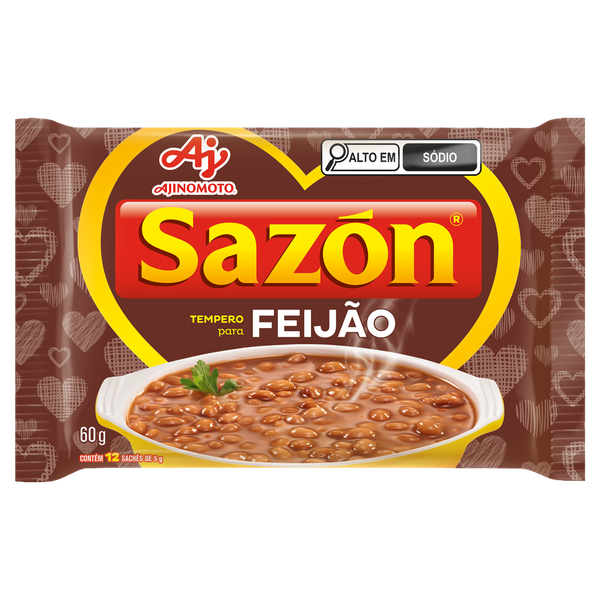 Tempero Sazon Marrom Feijão 60g