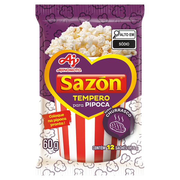 Tempero Sazon para Pipoca Churrasco 60g