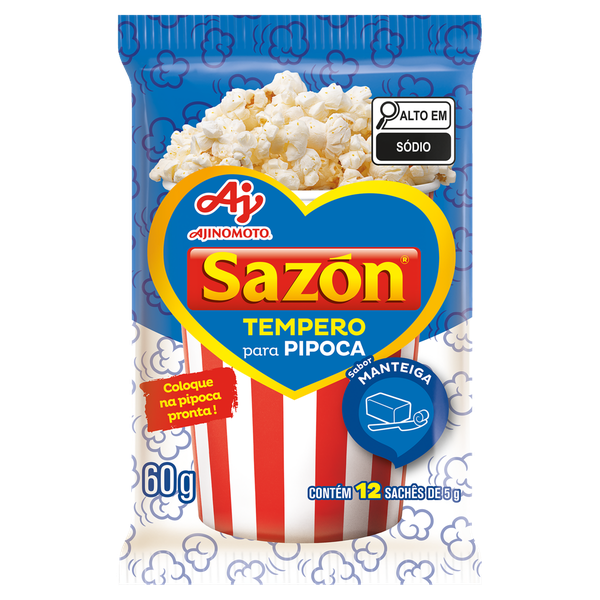 Tempero Sazon para Pipoca Manteiga 60g