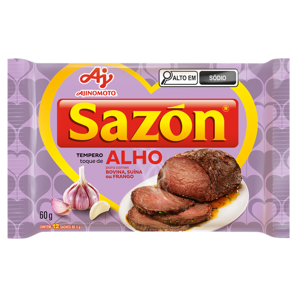 Tempero Sazon Toque de Alho 60g