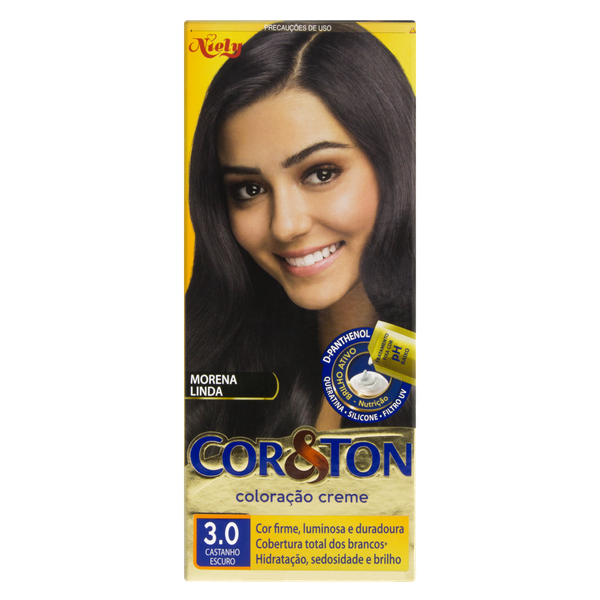 Coloração Niely Cosméticos Cor & Ton Mega Colors 3.0 Castanho Escuro