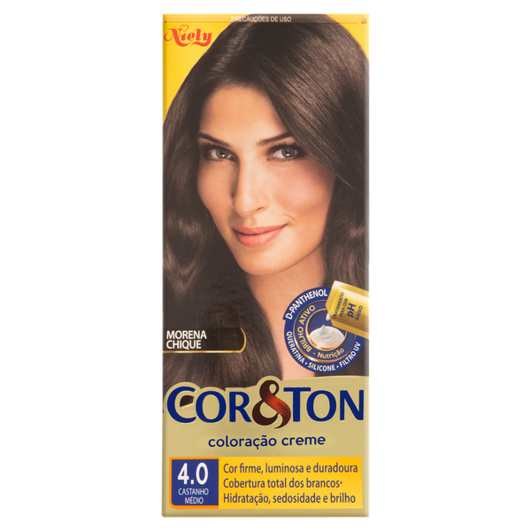 Coloração Niely Cosméticos Cor & Ton Mega Colors 4.0 Castanho Médio