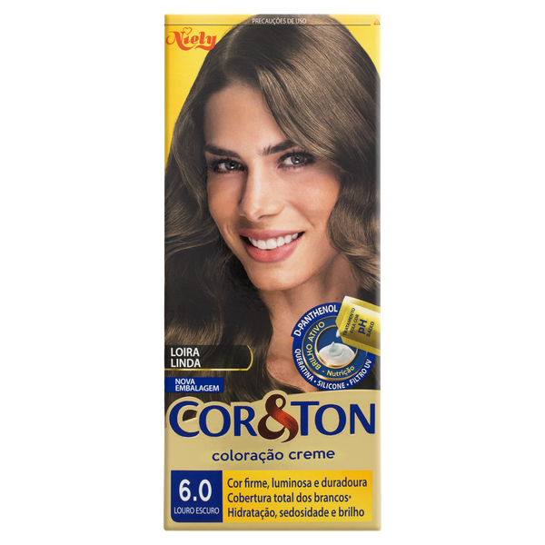 Coloração Niely Cosméticos Cor & Ton Mega Colors 6.0 Louro Escuro