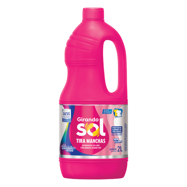 Tira Manchas Líquido Girando Sol Sem Cloro 2L
