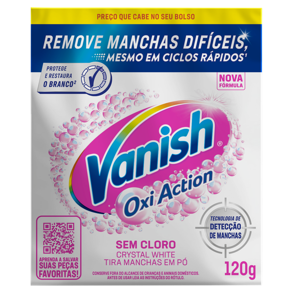 Alvejante Vanish Oxi Act Sachê Crit Wh 120g
