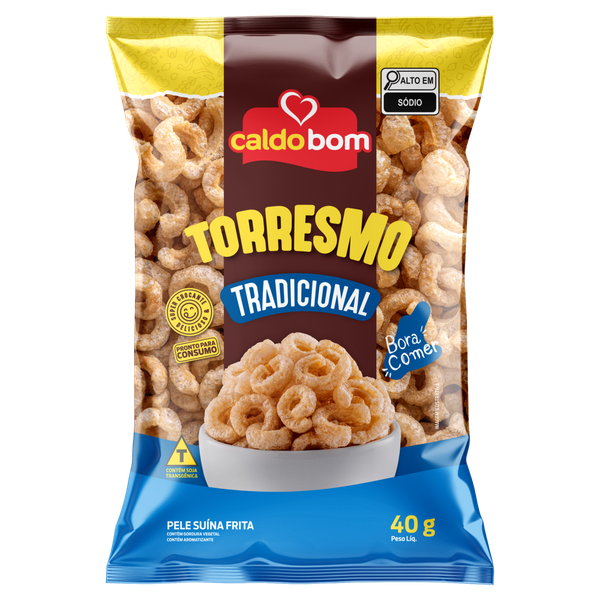 Torresmo Caldo Bom Tradicional 40g