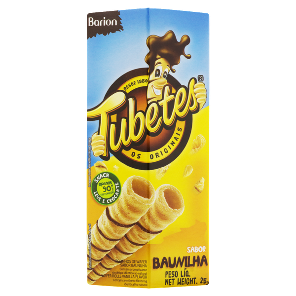 Tubetes Wafer Barion Baunilha 25g