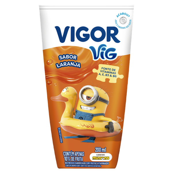 Bebida Láctea Vigor Turma Laranja 200ml