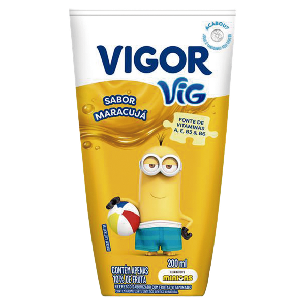 Bebida Láctea Vigor Turma Maracujá 200ml