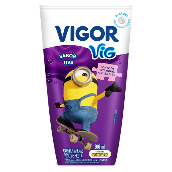 Bebida Láctea Vigor Turma Uva 200ml