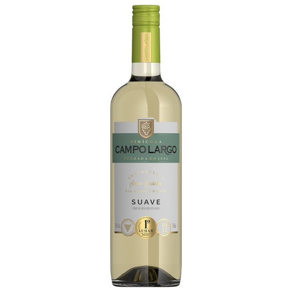 Vinho Brasileiro Campo Largo Branco Suave 750ml