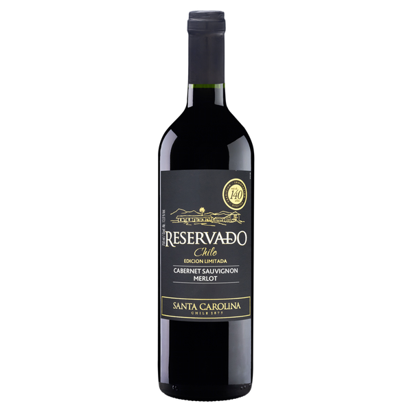 Vinho Chileno Santa Carolina Reservado Tinto Meio Seco Cabernet Sauvignon e Merlot 750ml