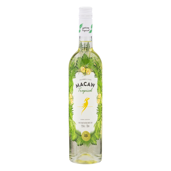 Vinho Brasileiro Frisante Macaw Branco Demi Seco 750ml