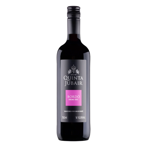 Vinho Brasileiro Quinta de Jubair Tinto Bordô Demi Seco 750ml